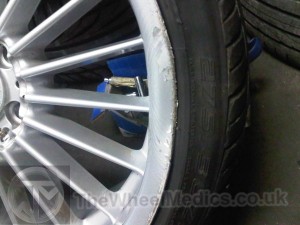 002. BMW Alpina 20'' Alloy. Buckled and Bent on face
