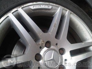 002. Mercedes AMG Diamond Cut wheel- Before Powder Coating