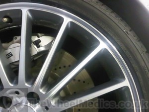 005. Mercedes C63 AMG. Diamond Cut Alloys- After Refurbishment