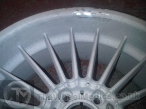 005. Stripped of paint. During Repair- Alloy Wheel Straightened.