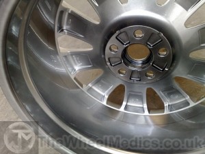 006. BMW M6. Diamond Cut Alloy- Powder Coated to Hyper Silver. After