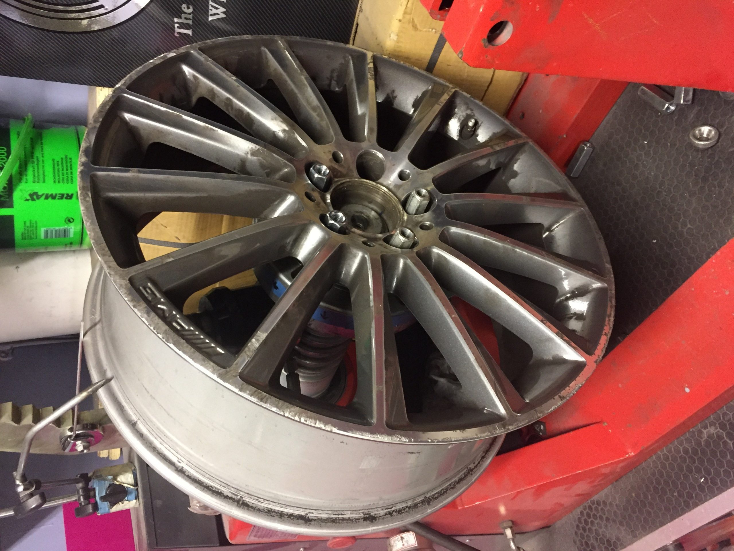 Bentley Chrome Bent and Buckled Alloy Repair